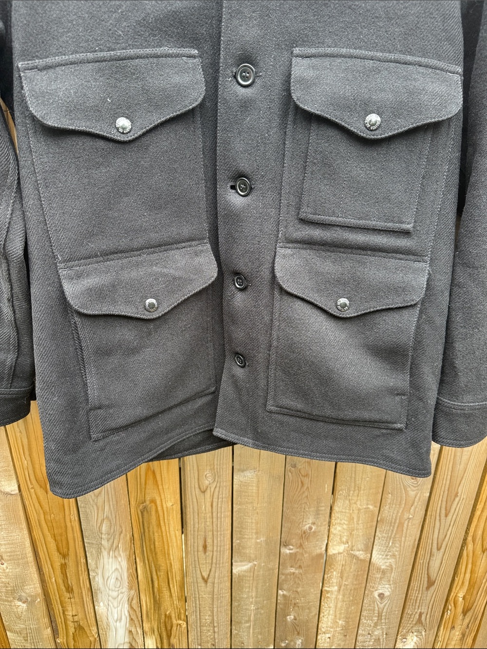 Filson Black mackinaw wool Jacket - Picture 3 of 10